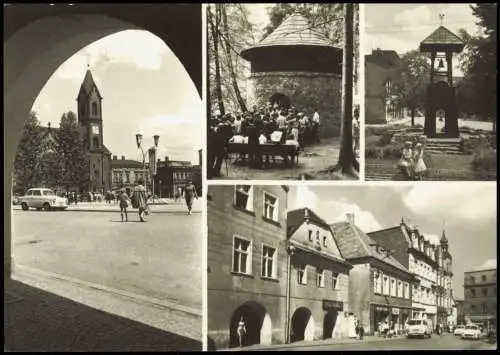 Postcard Tarnowitz Tarnowskie Góry MB: Markt Straße 1970  Schlesien