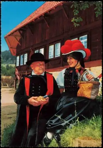 Ansichtskarte Schwarzwald (Allgemein) Schwarzwald Typen Gutacher Tracht 1971