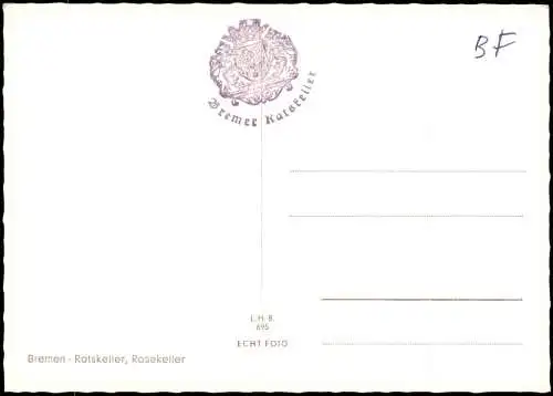 Ansichtskarte Bremen Ratskeller, Rosekeller 1960