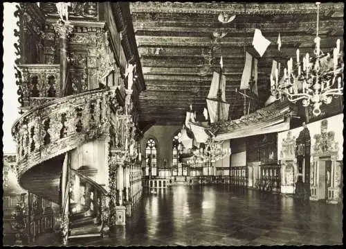 Ansichtskarte Bremen Rathaus Rathaussaal 1955