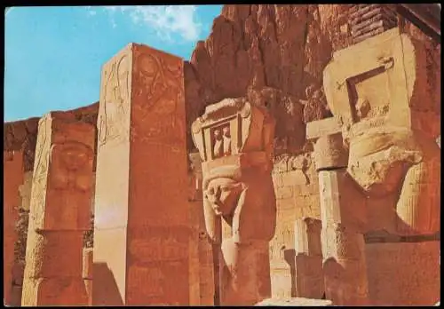 Ägypten (allgemein) Temple of Queen Hapshepsut Queen Hapshepsut's statue 1980