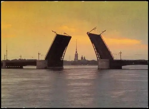 Sankt Petersburg Leningrad Санкт-Петербург The Neva during a white night 1994