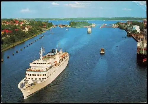 Ansichtskarte Holtenau-Kiel Holtenå Holtenauer Schleuse Schiff Ship 1986