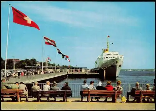 Ansichtskarte Kiel Oslo Kai Fährschiff Kronprinz Harald 1979
