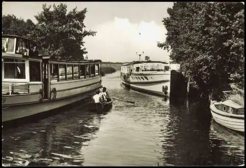 Ansichtskarte Kolberg (Heidesee) Hafen mit Fahrgastschiffe 1982