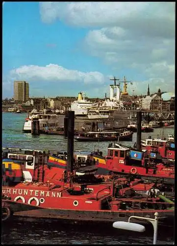 Ansichtskarte Hamburg Hafen Schiffe 1988