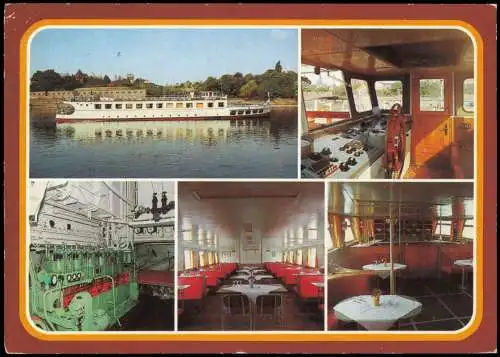 Ansichtskarte Magdeburg MS "Sachsen Anhalt"  Weiße Flotte Fähren g1989