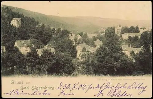 Ansichtskarte Elgersburg Stadtpartie  1902