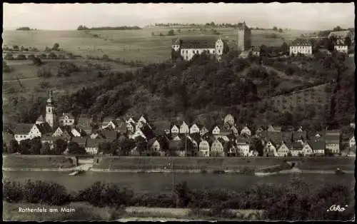 Ansichtskarte Rothenfels Main und Stadt Fotokarte# 1959