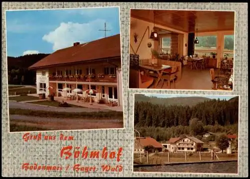 Ansichtskarte Bodenmais Gaststätten Hotel Böhmhof 1975