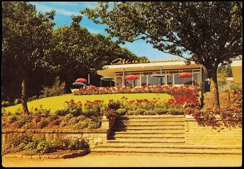 Ansichtskarte Bückeburg Cafe an der Promenade 1963