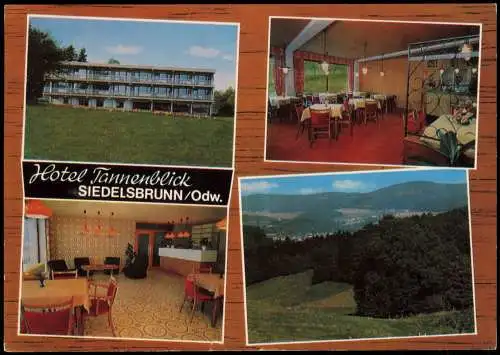 Ansichtskarte Siedelsbrunn-Wald-Michelbach Mehrbild Hotel Tannenblick 1980