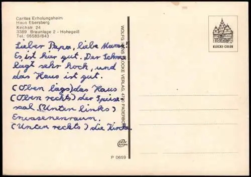 Braunlage Caritas Erholungsheim Haus Ebersberg Kirchstr. 24 4 Bild 1981