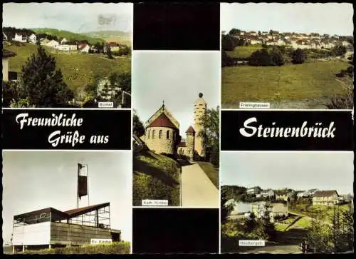 Ansichtskarte Gummersbach Mehrbildkarte Stadtteil Steinenbrück 1974