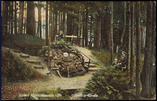 Ansichtskarte Bad Klosterlausnitz Heltzig Quelle 1907