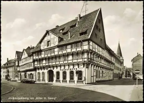 Ansichtskarte Braunschweig am Ritter St. Georg 1963