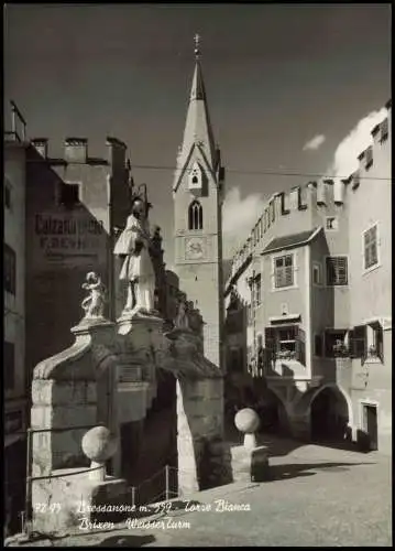 Cartolina Brixen Bressanone Torre Bianca Brixen Weisser Turm 1960
