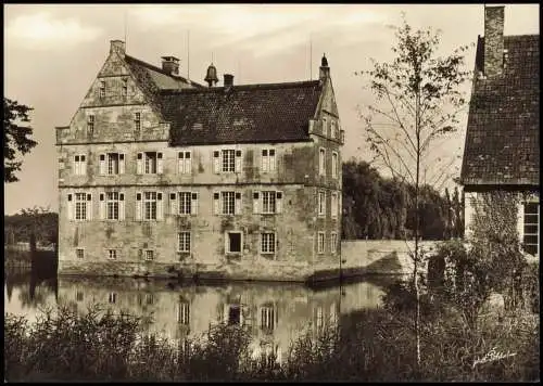 Münster Westfalen SCHLOSS HÜLSHOFF  Geburtshaus  Droste-Hülshoff 1960