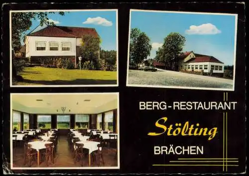 Ansichtskarte Brächen-Wiehl Berg-Restaurant Hotel Stölting 3 Bild 1967