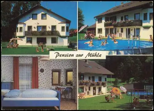 Mickhausen (LK Augsburg) 4 Bild Pension zur Mühle Zimmer Schwimmbecken 1985