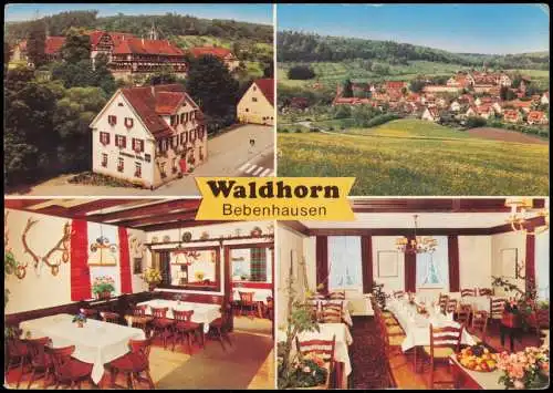 Ansichtskarte Bebenhausen-Tübingen 4 Bild Gasthof Waldhorn 1979