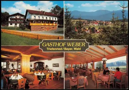 Zachenberg Mehrbildkarte Gasthof-Pension Weber Triefenried Pometsauer Weg  1994