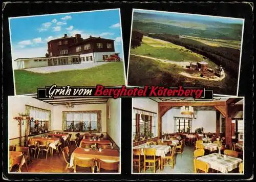Rischenau-Lügde Westfalen Mehrbildkarte Berghotel und Gaststätte Köterberg 1969