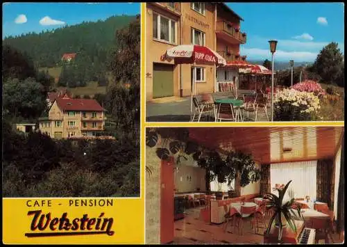 Ansichtskarte Warmensteinach Café Pension Restaurant WETZSTEIN 3 Bild 1978