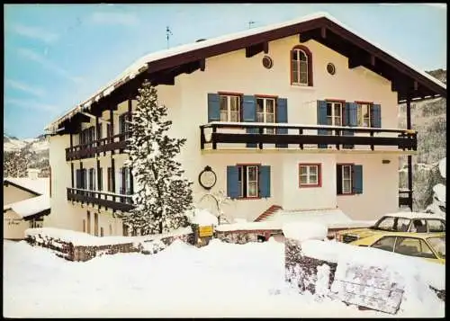 Ansichtskarte Berchtesgaden HOTEL KRONE Familie Grafe Am Rad 53 im Winter 1979
