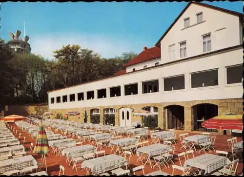 Ansichtskarte Bielefeld Berghotel Hühnenburg 1959