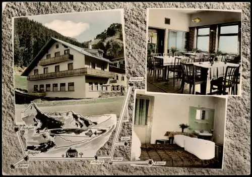 Ansichtskarte Wald am Arlberg-Dalaas 3 Bild Gasthaus Spulersee 1960