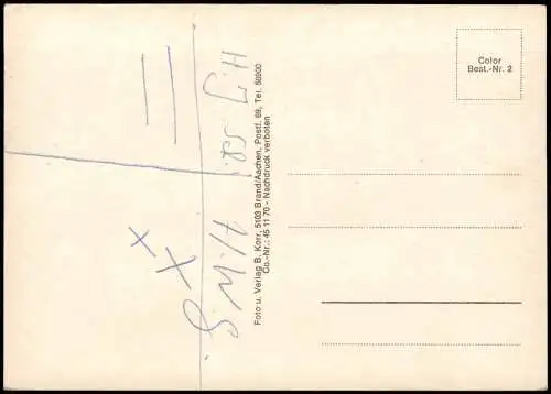 Ansichtskarte Daun Eifel 4 Bild Maare Weinfeld Meerfeld Pulver 1973
