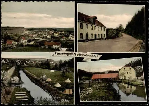 Ansichtskarte Ahrdorf-Blankenheim (Ahr) 4 Bild Stadt Campingplatz 1953