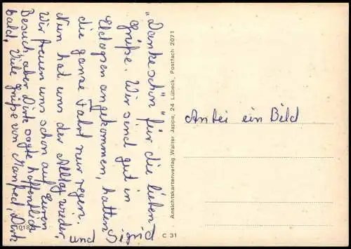 Ansichtskarte Eldagsen-Springe Straßen Ratskeller Kirche MB 1971