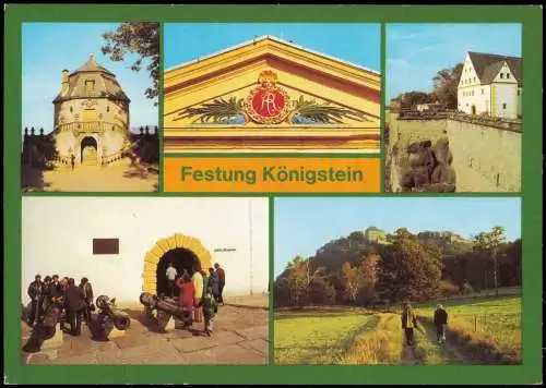 Festung Königstein, Altes Zeughaus, Wappen Brunnenhaus, Friedrichsburg 1983
