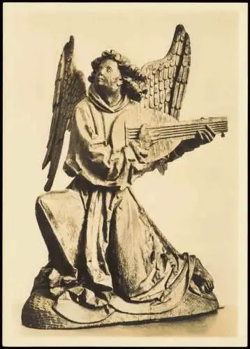 Ansichtskarte  Religion Kirche Engel geschnitzt Hans Bruggemann um 1620 1957