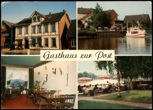 Ansichtskarte Hamburg Gasthaus zur Post Estedeich 4 Bild 1990