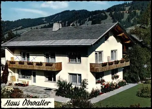 Ansichtskarte Tannheim Gästehaus Barbara Obwaller 1984