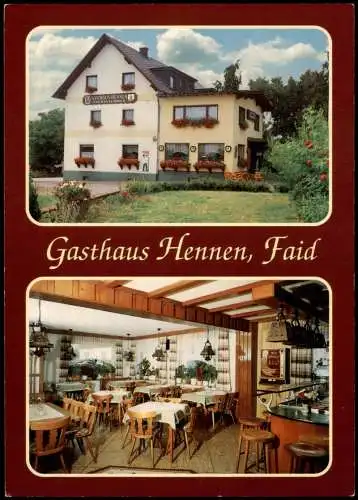 Ansichtskarte Cochem Kochem Gasthaus - Pension Hennen 2 Bild Gastraum 1978
