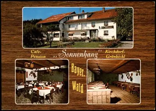 Ansichtskarte Grünbichl-Kirchdorf im Wald Cafe- Pension Sonnenhang MB 1981