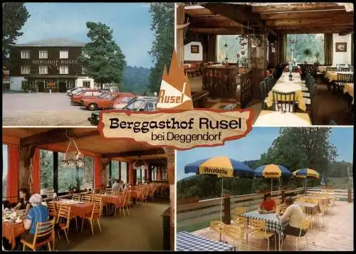 Ansichtskarte Rusel-Schaufling Berggasthof 4 Bild Gasthaus 1984