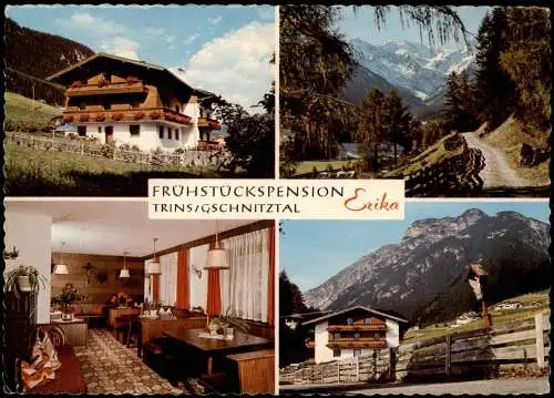 Ansichtskarte Trins Früstückspension Erika 4 Bild 1976