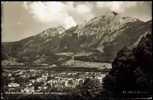 Ansichtskarte Bad Reichenhall mit Zwiesel und Hochstaufen - Fotokarte 1958