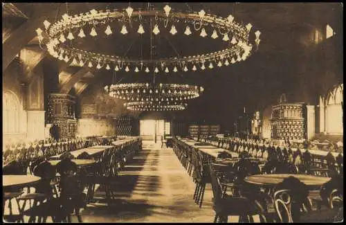 Ansichtskarte München Kgl. Hofbräuhaus Festsaal (gegen Westen). 1912