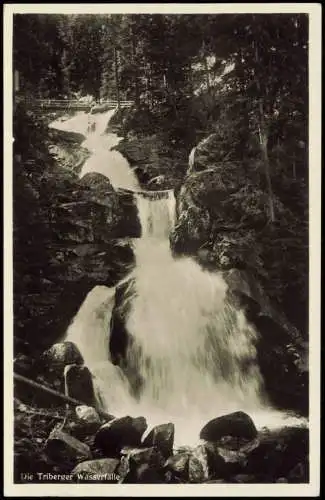 Triberg im Schwarzwald Die Triberger Wasserfälle - Fotokarte 1937