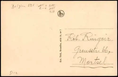 Postkaart Namur Namen La Bourse du Commerce et le Beffroi 1927