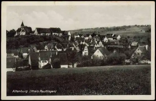 Ansichtskarte Altenburg-Reutlingen Partie an der Stadt 1937