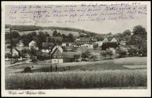 Ansichtskarte Weifa-Steinigtwolmsdorf Wołbramecy Stadtpartie 1949