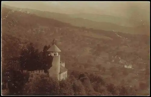 Ansichtskarte Arlesberg-Geraberg Blick auf Burg und Tal 1919 Privatfoto
