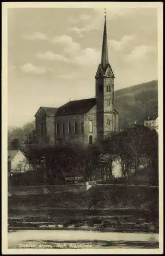 Ansichtskarte Dieblich Partie an der kath. Kirche 1943
